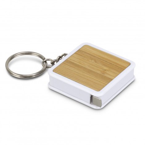 Bamboo Tape Measure Key Ring - Image 2
