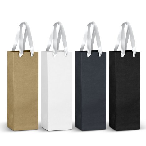 Champagne Ribbon Handle Paper Bag - Image 2