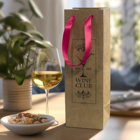 Champagne Ribbon Handle Paper Bag - Image 14