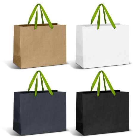 Large Ribbon Handle Paper Bag - Image 7