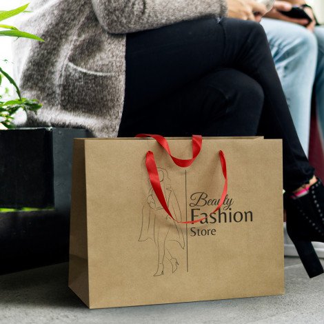 Extra Large Ribbon Handle Paper Bag - Image 14