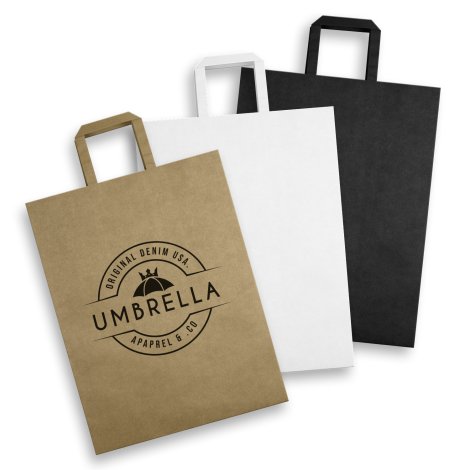 Extra Large Flat Handle Paper Bag Portrait - Image 2