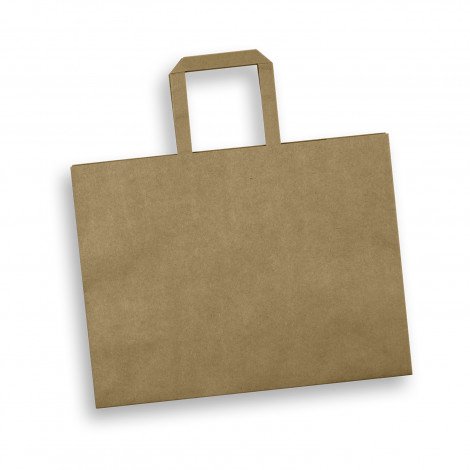 Large Flat Handle Paper Bag Landscape - Image 2