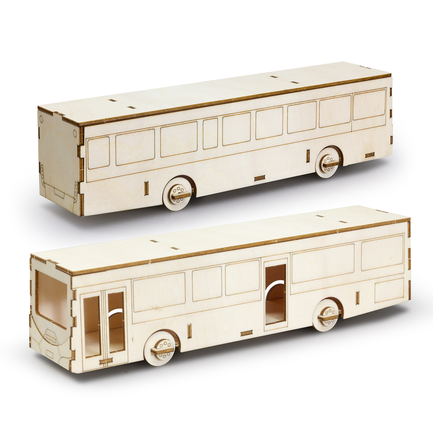BRANDCRAFT Bus Wooden Model - Image 3
