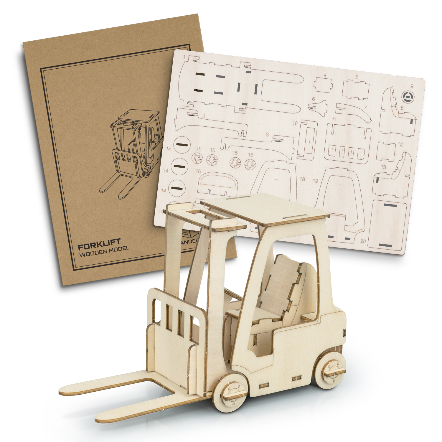 BRANDCRAFT Forklift Wooden Model - Image 2