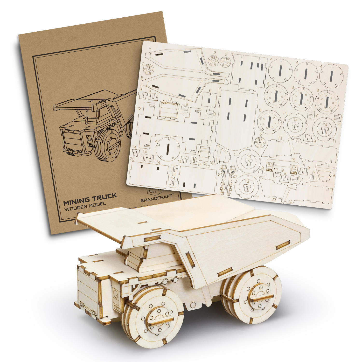 BRANDCRAFT Mining Truck Wooden Model - Image 2