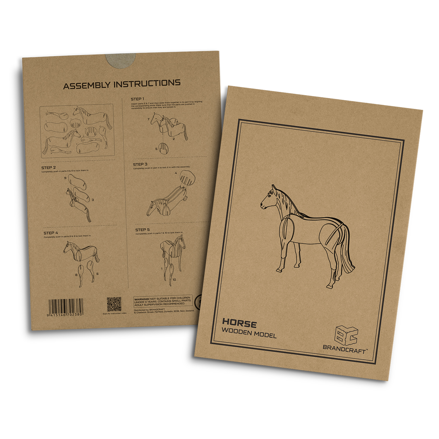BRANDCRAFT Horse Wooden Model - Image 5