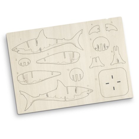 BRANDCRAFT Shark Wooden Model - Image 4