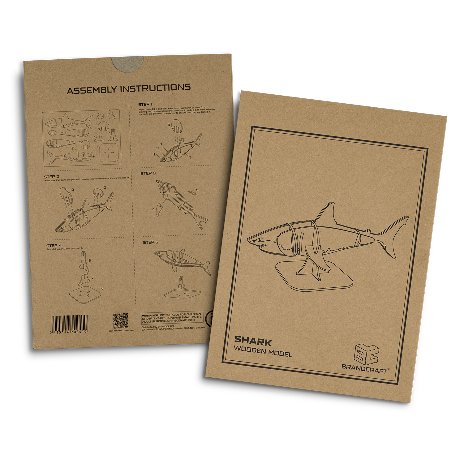 BRANDCRAFT Shark Wooden Model - Image 5