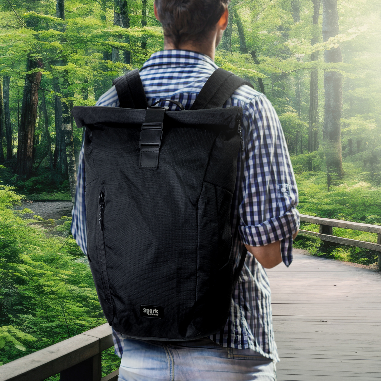SPICE Waste2Gear Roll Up Computer Backpack - Image 11
