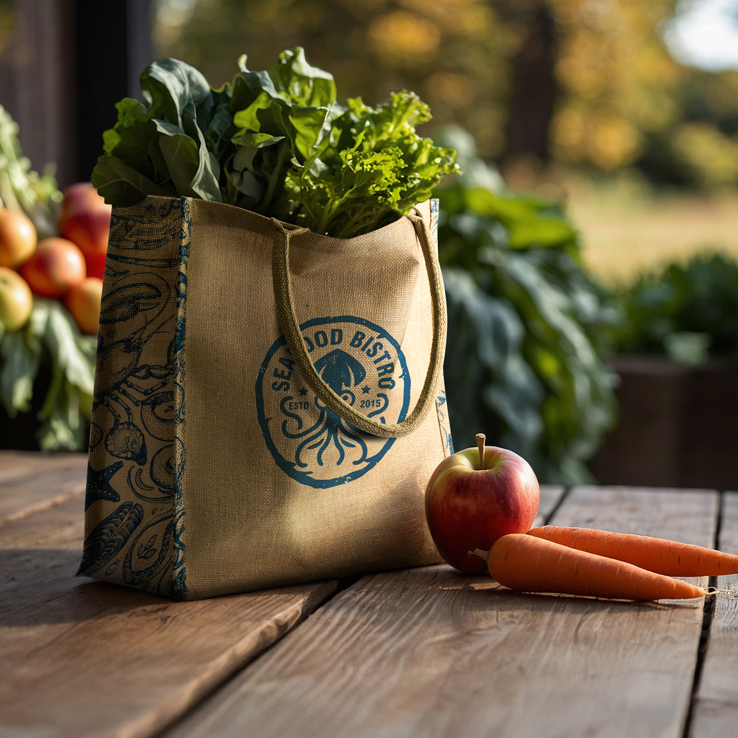 Lanza Jute Tote Bag - Image 4