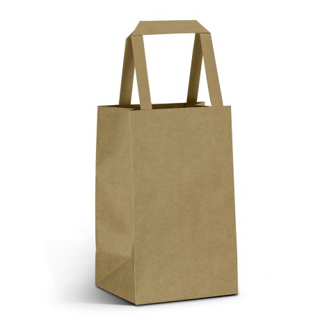 Small Flat Handle Paper Bag Portrait - Image 6