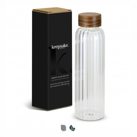 Keepsake Linear Glass Drink Bottle