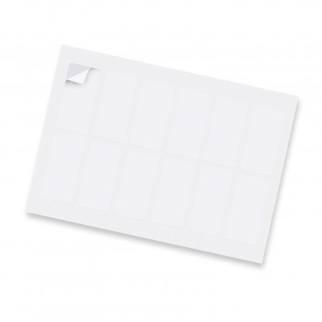 Sticker Sheet 40 x 80mm Rectangle - Matte - Image 2