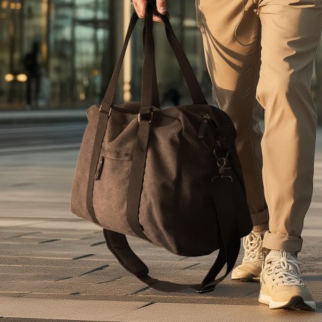 ARCHER Copenhagen Canvas Duffle Bag - Image 8