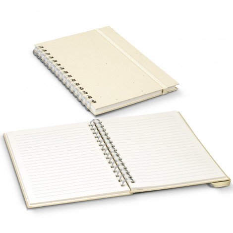 Terra Recycled Paper Spiral Notebook - Image 2