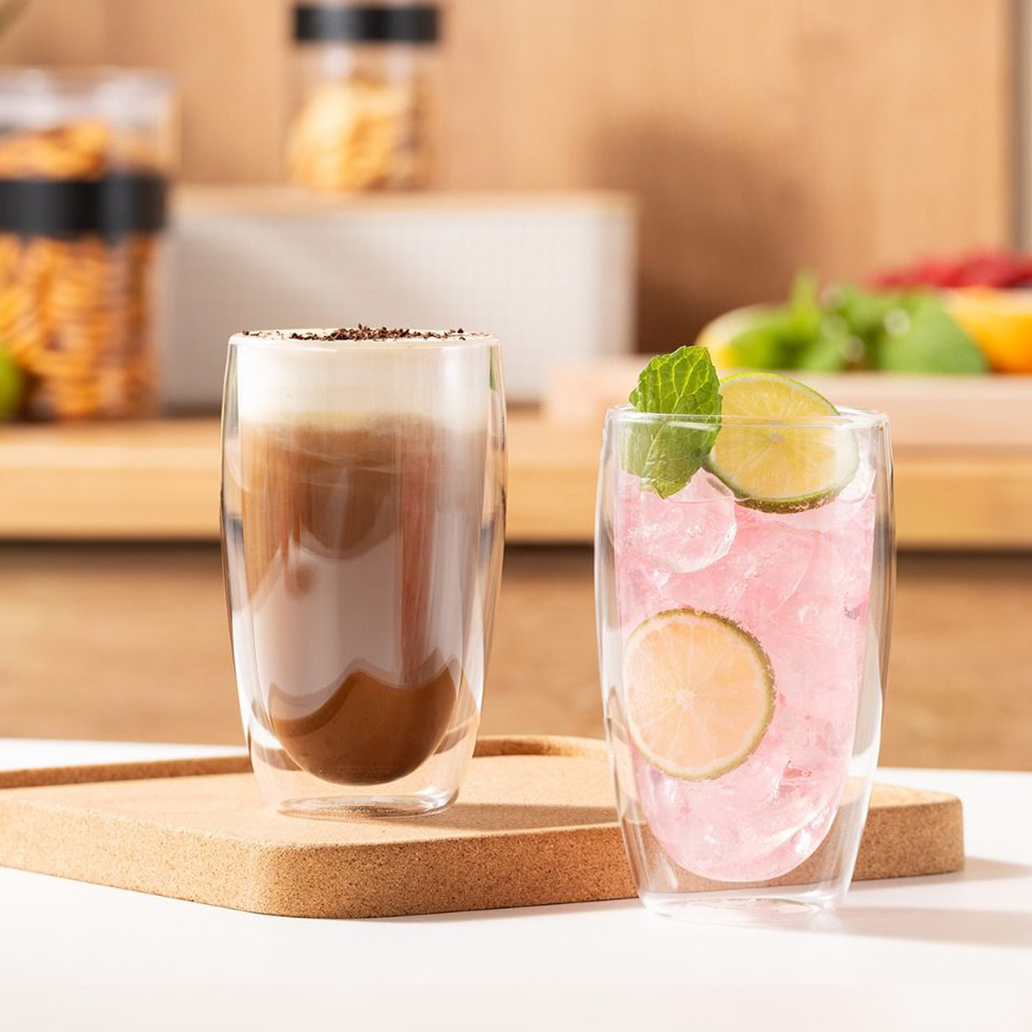 Bodum Pavina Double Wall Glasses - Large - Set of 2 - Image 3
