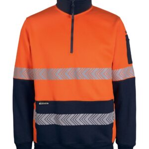 JB's HV 330G 1/2 ZIP SEGMENTED TAPE FLEECE