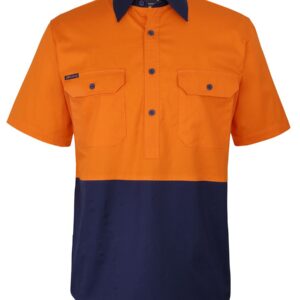 JB's HV CLOSE FRONT S/S 150G WORK SHIRT