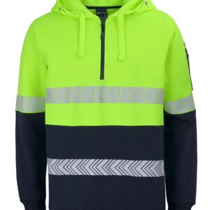 JB's HV (D+N) 1/2 ZIP SEGMENTED TAPE HOODIE