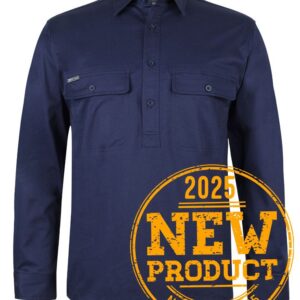 JB's L/S 150G STRETCH CLOSE FRONT WORK SHIRT