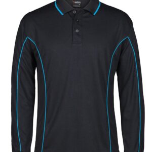 PODIUM L/S PIPING POLO