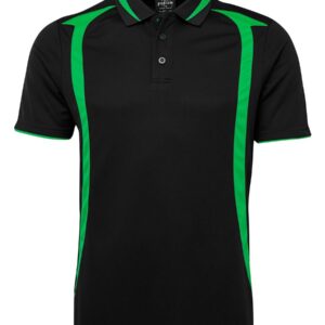 PODIUM SWIRL POLO BLACK/PEA