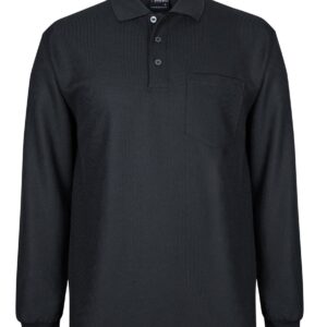 PODIUM L/S WAFFLE POCKET POLO