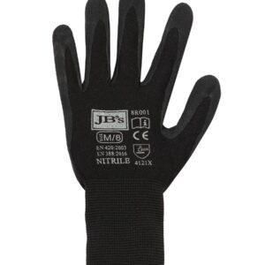 JB's BLACK NITRILE BREATHABLE GLOVE (12 PK) -