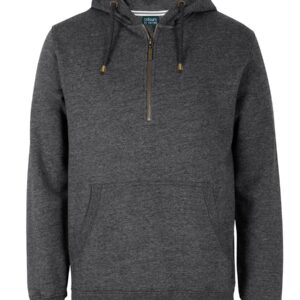C of C BRASS 1/2 ZIP HOODIE GRAPHITE