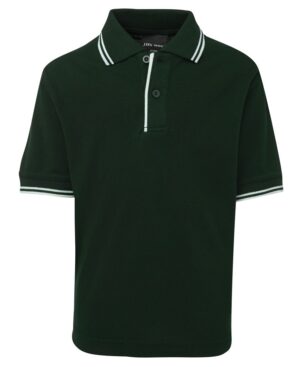 JB's KIDS CONTRAST POLO BOTTLE/WHITE