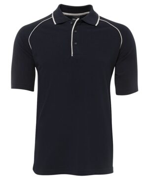JB's RAGLAN POLO NAVY/WHITE - S