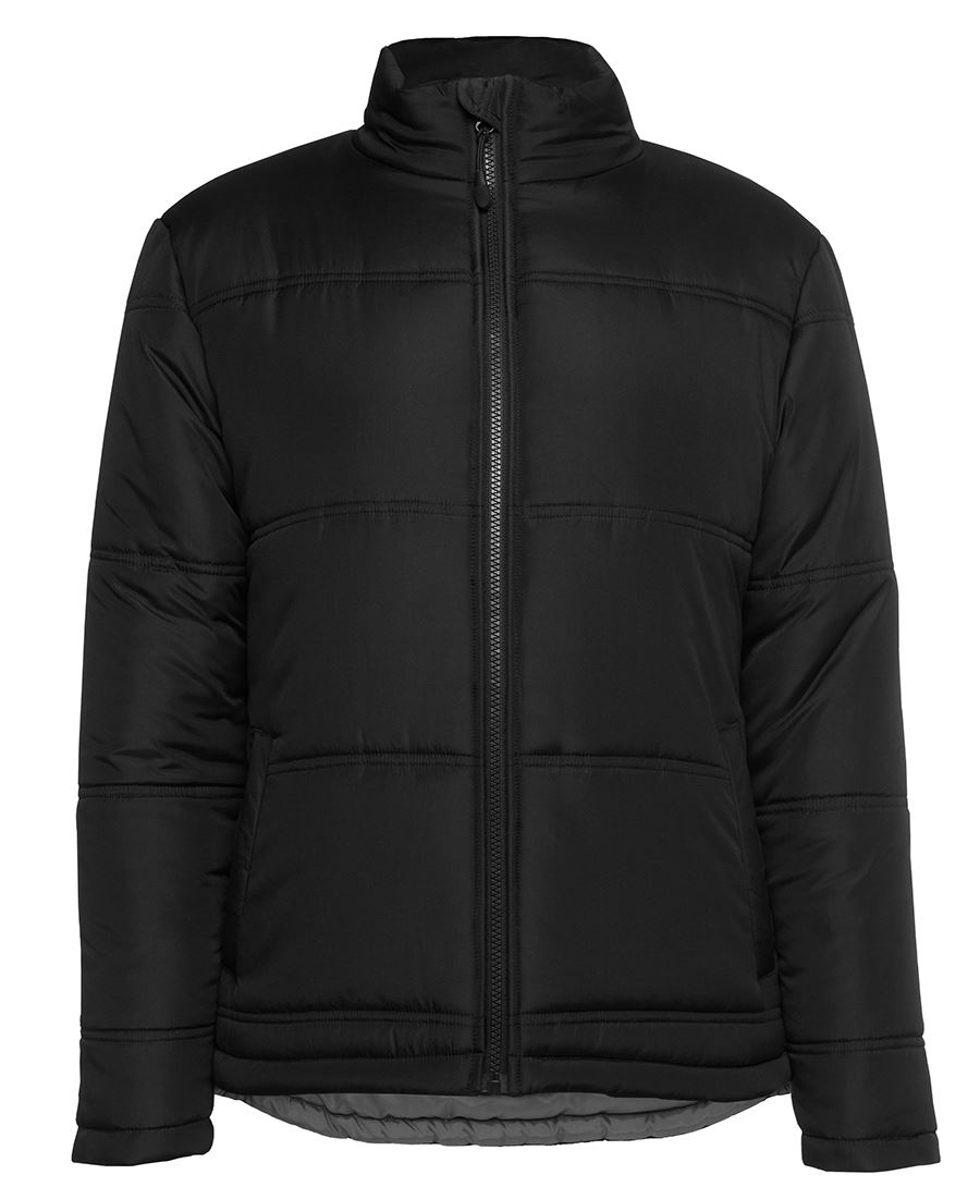 JB's LADIES ADV PUFFER JACKET BLACK/GREY