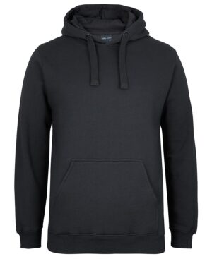 JB's FLEECY HOODIE BLACK MARLE - 2XS