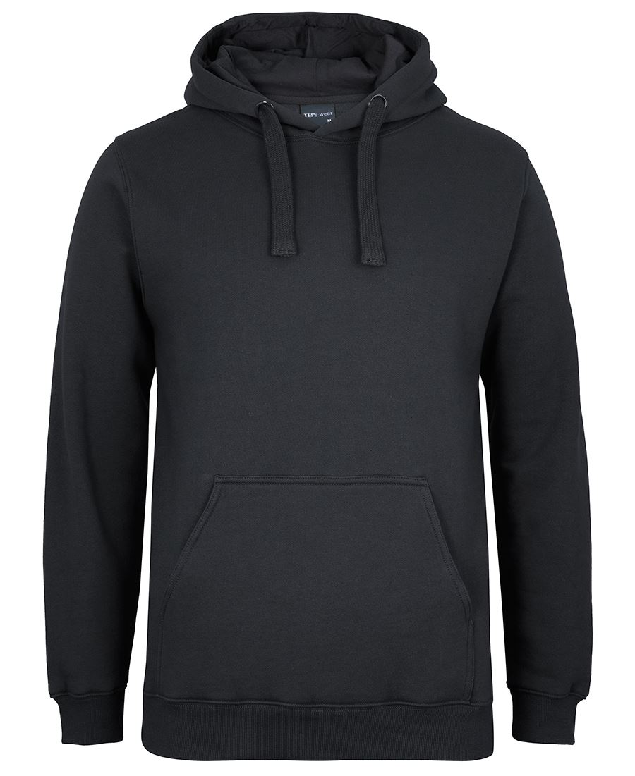 JB's FLEECY HOODIE BLACK MARLE - 2XS