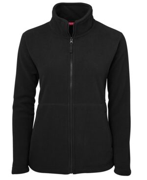 JB's LADIES FULL ZIP POLAR BLACK