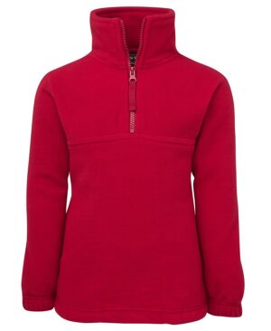 JB's KIDS 1/2 ZIP POLAR DK RED