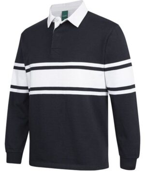 C OF C 3 STRIPE YARN DYED RUGBY