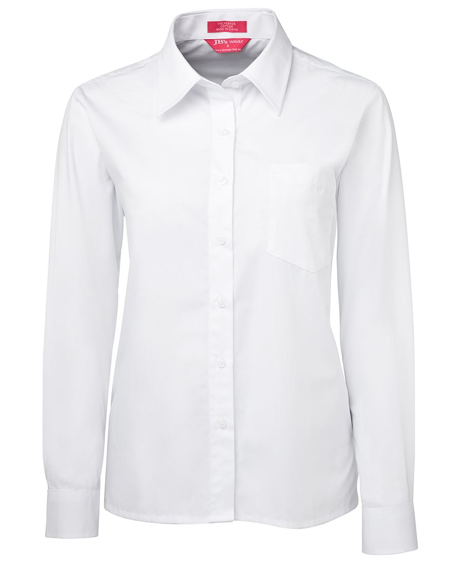 4LSWX - JB's LADIES L/S ORIGINAL POPLIN SHIRT