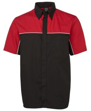 PODIUM MOTO SHIRT BLACK/RED/WHITE-S