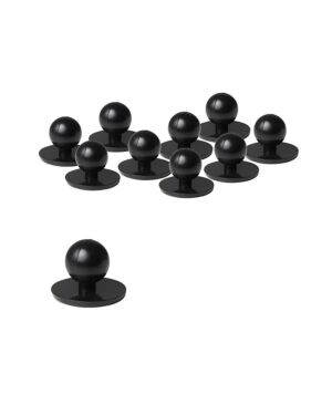 JB's CHEF'S BUTTON BLACK - ( 100pcs/poly bag )
