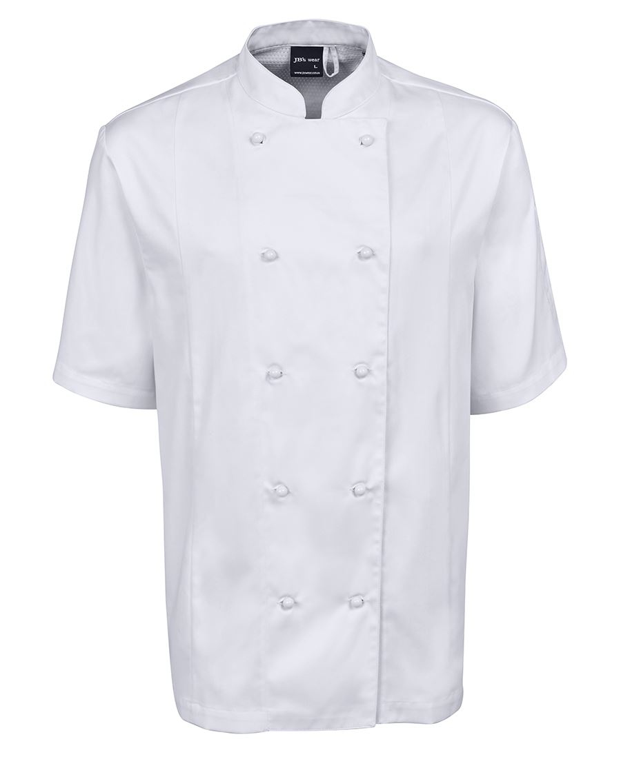 JB's S/S VENTED CHEF'S JACKET WHITE - 2XS