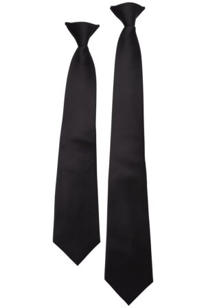 JB's CLIP ON TIE (5PACK) BLACK - S