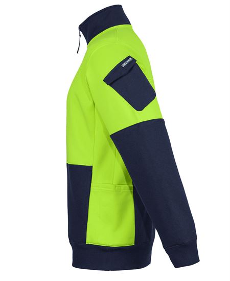 JB'S 350G HI VIS 1/2 ZIP TRADE FLEECE - Image 4