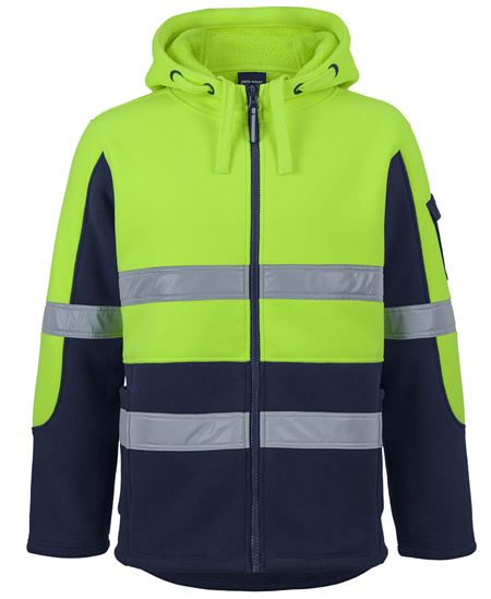 JB'S HI VIS D+N 450G FULL ZIP SHEPHERD HOODIE - Image 2