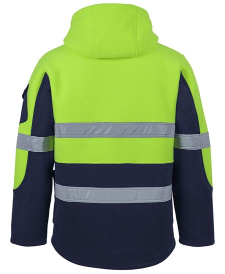 JB'S HI VIS D+N 450G FULL ZIP SHEPHERD HOODIE - Image 3