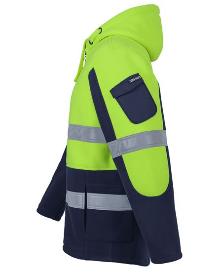 JB'S HI VIS D+N 450G FULL ZIP SHEPHERD HOODIE - Image 4