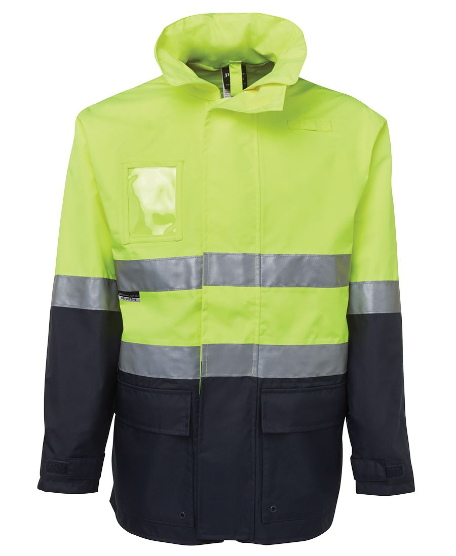 JB's HV (D+N) L/LINE JACKET LIME/NAVY-2XS