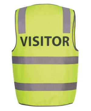JB's HV (D+N) SAFETY VEST PRINT VISITOR LIME -S