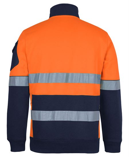 JB'S 350G HI VIS (D+N) 1/2 ZIP TRADE FLEECE - Image 3